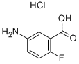 5-AMINO-2-FLUOROBENZOIC ACID HYDROCHLORIDE,130047-15-3,结构式