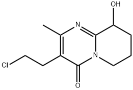 3-(2-氯乙基)-6,7,8,9-四氢-9-羟基-2-甲基-4H-吡啶并[1,2-a]嘧啶-4-酮,130049-82-0,结构式