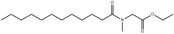 ethyl N-methyl-N-(1-oxododecyl)aminoacetate 结构式
