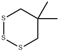 1,2,3-Trithiane, 5,5-dimethyl- 化学構造式