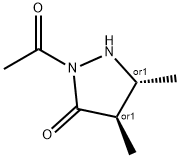 3-Pyrazolidinone, 2-acetyl-4,5-dimethyl-, trans- (9CI) 结构式