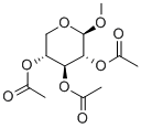 メチル2-O,3-O,4-O-トリアセチル-β-D-キシロピラノシド 化学構造式