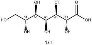 D-甘油-D-古洛糖-庚酸一钠盐,13007-85-7,结构式