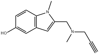N-methyl-N-(2-propynyl)-2-(5-hydroxy-1-methylindolyl)methylamine Struktur