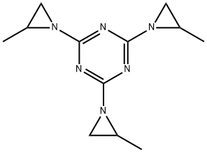 2,4,6-tris(2-methylaziridin-1-yl)-1,3,5-triazine Structure