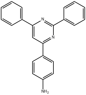 4-(4-Aminophenyl)-2,6-diphenyl pyrimidine 结构式