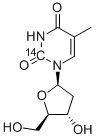 THYMIDINE, [2-14C],13010-45-2,结构式