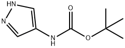 Carbamic acid, 1H-pyrazol-4-yl-, 1,1-dimethylethyl ester (9CI) Structure