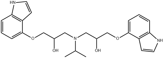 1,1'-[(1-Methylethyl)imino]bis[3-(1H-indol-4-yloxy)-,130115-65-0,结构式