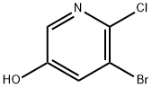 5-ブロモ-6-クロロピリジン-3-オール 化学構造式