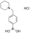 [4-(Piperidin-1-ylmethyl)phenyl]boronic acid hydrochloride Structure