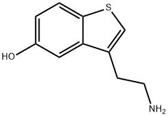 3-(2-Aminoethyl)-1-benzothiophene-5-ol,13012-93-6,结构式