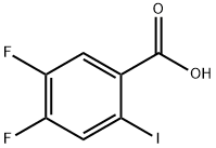 4,5-DIFLUORO-2-IODOBENZOIC ACID Structure