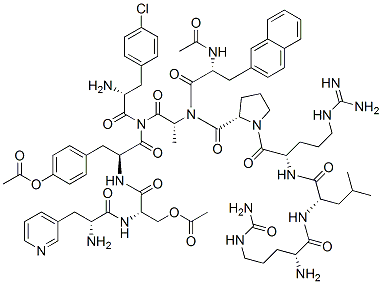 Cetrorelix acetate Struktur