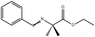 2-Methyl-N-(phenylmethylene)alanine Ethyl Ester 化学構造式