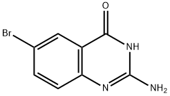 2-アミノ-6-ブロモキナゾリン-4-オール 化学構造式