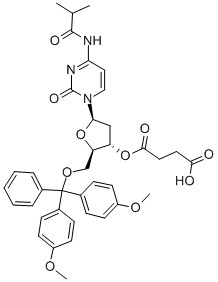 5'-O-(4,4'-DIMETHOXYTRITYL)-N4-ISOBUTYRYL-2'-DEOXYCYTIDINE-3'-O-SUCCINIC ACID,130150-82-2,结构式