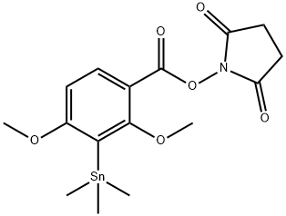 N-숙신이미딜-2,4-디메톡시-3-(트리메틸스타닐)벤조에이트