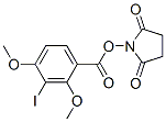 N-succinimidyl-2,4-dimethoxy-3-iodobenzoate Structure