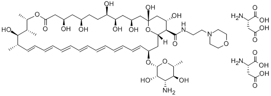 amphotericin B 2-morpholinoethyl amide diaspartate 结构式