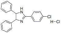 2-(4-chlorophenyl)-4,5-diphenyl-2-imidazoline hydrochloride Structure