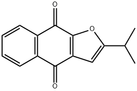 2-Isopropylnaphtho[2,3-b]furan-4,9-dione,13019-43-7,结构式