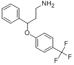 (S)-3-苯基-3-(4-三氟甲基-苯氧基)-丙胺盐酸盐 结构式