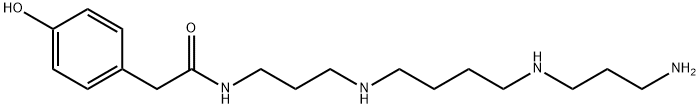 N-(4-HYDROXYPHENYLACETYL)SPERMINE 结构式