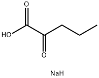 2-オキソ吉草酸ナトリウム 化学構造式