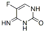 2(1H)-Pyrimidinone, 5-fluoro-3,4-dihydro-4-imino- (9CI) 化学構造式