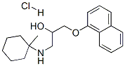 1-[(1-methylcyclohexyl)amino]-3-naphthalen-1-yloxy-propan-2-ol hydroch loride,130260-25-2,结构式