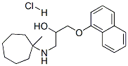1-[(1-methylcycloheptyl)amino]-3-naphthalen-1-yloxy-propan-2-ol hydroc hloride Struktur
