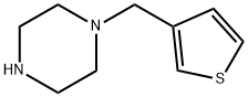 1-(噻吩-3-甲基)哌嗪,130288-91-4,结构式