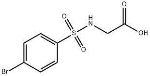 2-([(4-BROMOPHENYL)SULFONYL]AMINO)ACETIC ACID Structure