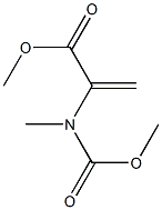 2-Propenoic  acid,  2-[(methoxycarbonyl)methylamino]-,  methyl  ester 结构式