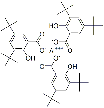 3,5-BIS(1,1-DIMETHYLETHYL)-2-HYDROXYBENZOIC ACID, ALUMINUM COMPLEX Structure