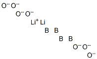 Boron lithium oxide (B4Li2O7), pentahydrate,1303-94-2,结构式