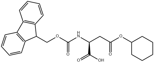 FMOC-ASP(OCHEX)-OH Struktur