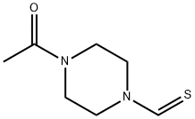 1-Piperazinecarbothioaldehyde,4-acetyl-(9CI) Struktur