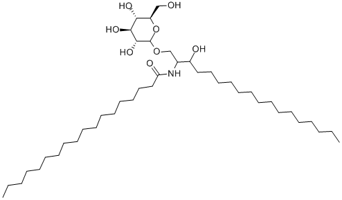 N-STEAROYL-DL-DIHYDRO-GLUCOCEREBROSIDE 化学構造式