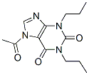 1H-Purine-2,6-dione,  7-acetyl-3,7-dihydro-1,3-dipropyl-,130332-72-8,结构式