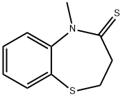 1,5-Benzothiazepine-4(5H)-thione,  2,3-dihydro-5-methyl-,130337-43-8,结构式