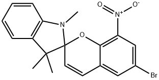 6-BROMO-1',3'-DIHYDRO-TRIMETHYL-8-NITRO- SPIRO(2H-1-BENZOPYRAN-2,2'-INDOL), 98 Structure