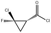 Cyclopropanecarbonyl chloride, 2-chloro-2-fluoro-, cis- (9CI),130340-15-7,结构式