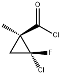 Cyclopropanecarbonyl chloride, 2-chloro-2-fluoro-1-methyl-, cis- (9CI) 结构式