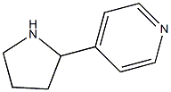 Pyridine, 4-(2-pyrrolidinyl)-, (+)- (9CI) 化学構造式