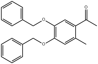 4,5-DIBENZYLOXY-2-METHYLACETOPHENONE Struktur