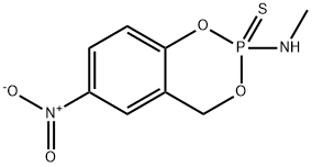 N-Methyl-6-nitro-4H-1,3,2-benzodioxaphosphorin-2-amine 2-sulfide 2-sulfide,130365-37-6,结构式