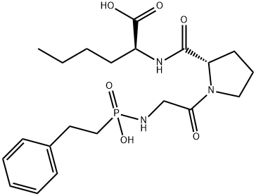 N-(phenylethylphosphonyl)-glycyl-prolyl-aminohexanoic acid Structure