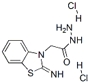2-(2-iminobenzothiazol-3-yl)acetohydrazide dihydrochloride,130366-23-3,结构式